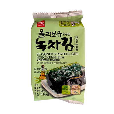 Seasoned Seaweed (Laver) with Green Tea