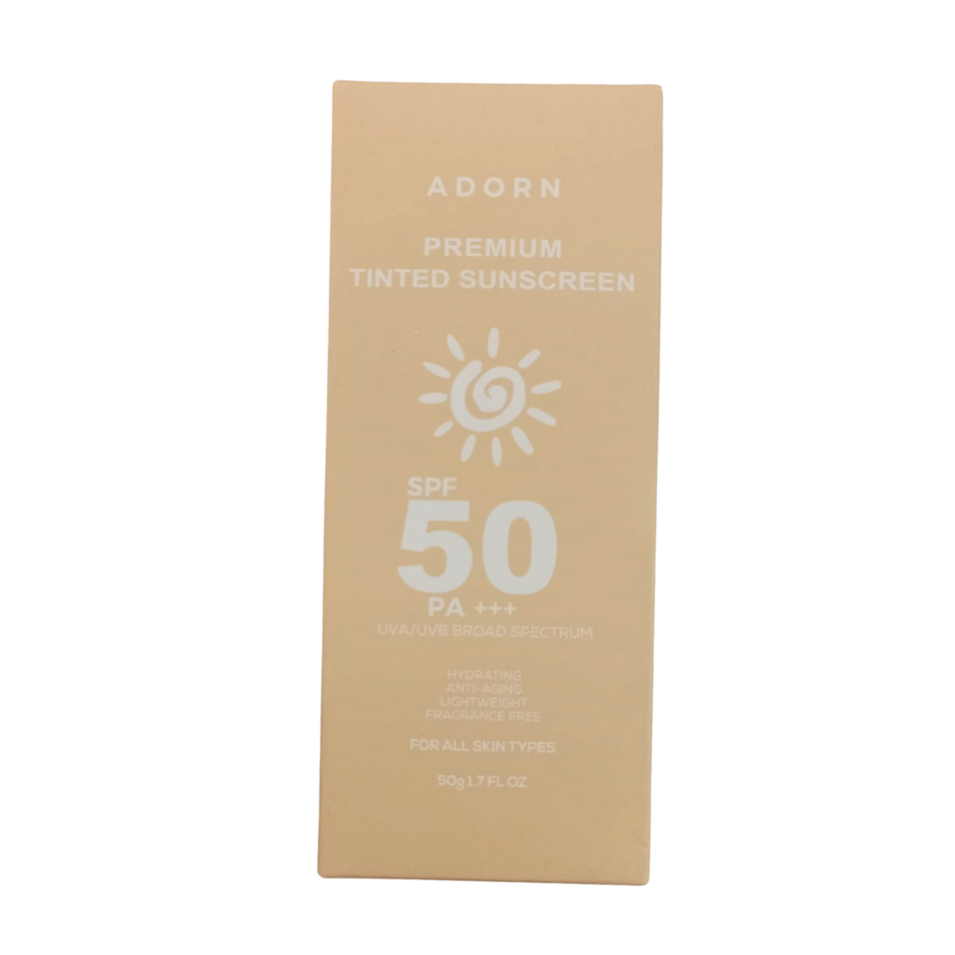 Adorn Premium Tinted Sunscreen SPF50 50g