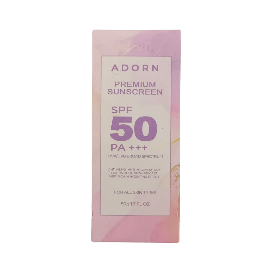 Adorn Premium Sunscreen SPF50 50g