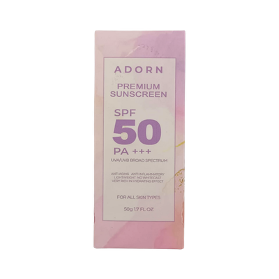 Adorn Premium Sunscreen SPF50 50g
