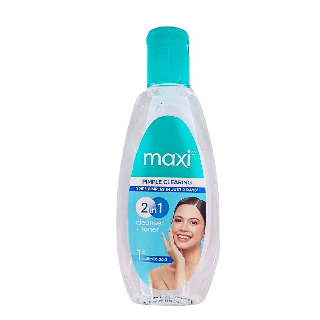Maxi Pimple Clearing 1% Salicyilic Acid 2in1 Cleanser Toner 135ml