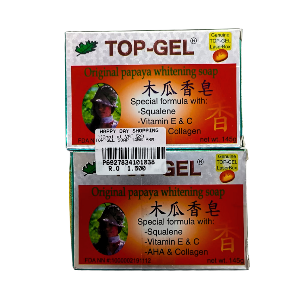 PROMO - Top Gel Papaya Whitening Soap x2