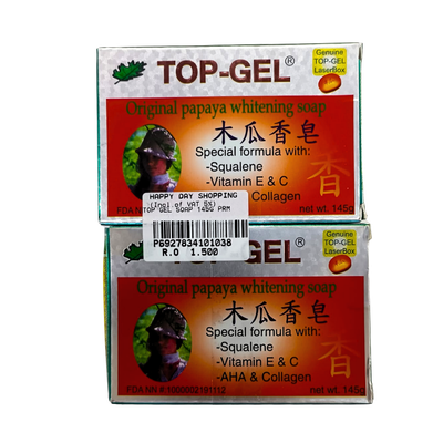PROMO - Top Gel Papaya Whitening Soap x2