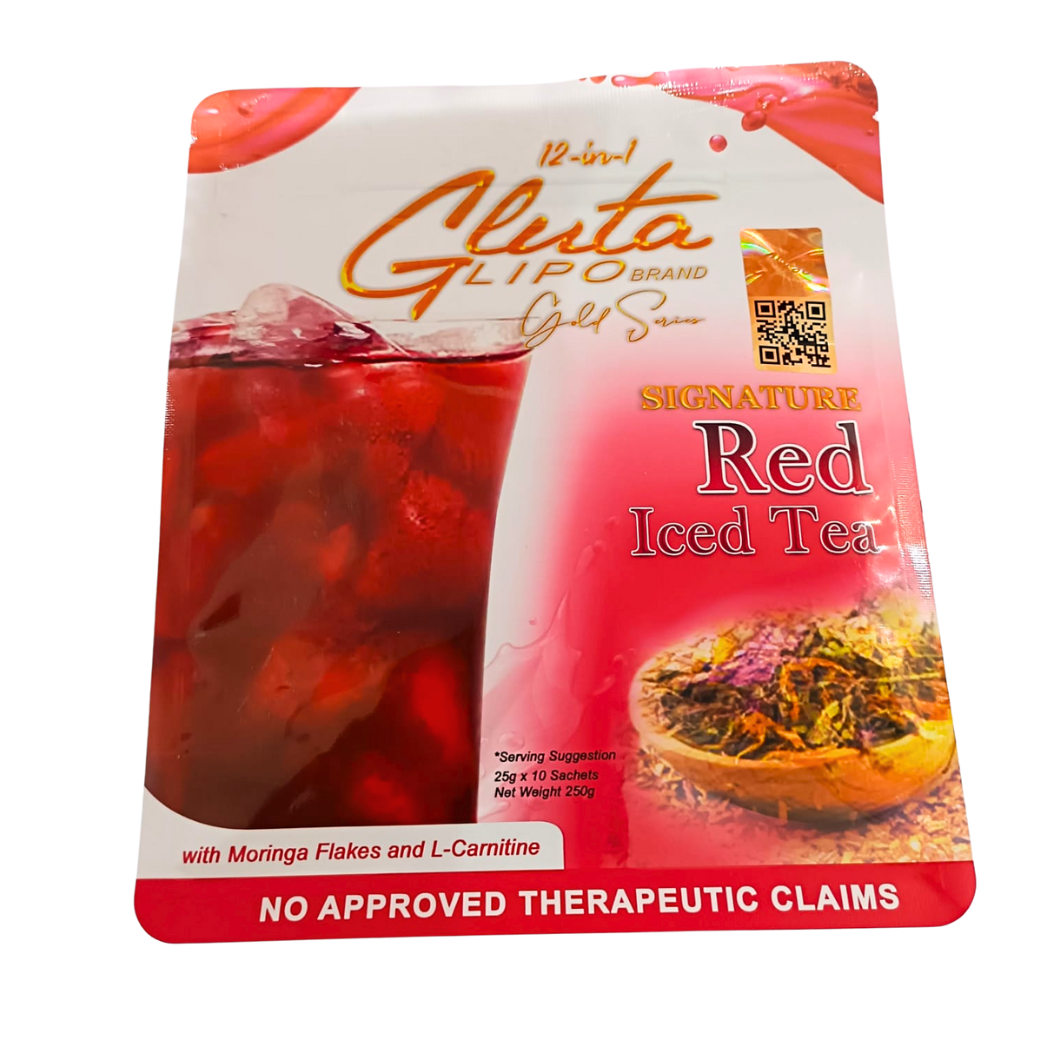 Gluta Lipo Red Iced Tea 25g x 10pcs