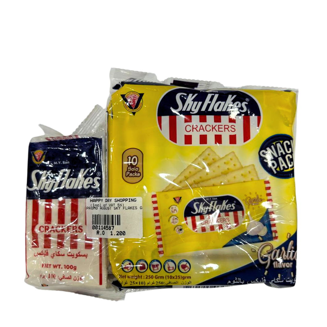 PROMO - Skyflakes Garlic + Plain