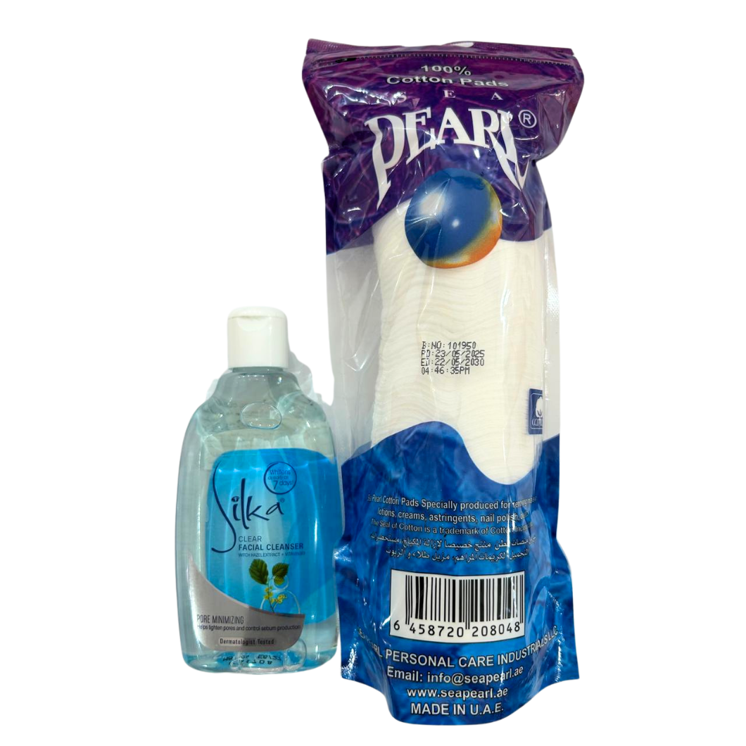 PROMO - Pearl Cootton + Silka Clear Facial Cleanser