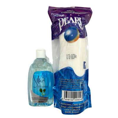 PROMO - Pearl Cotton + Silka Clear Facial Cleanser