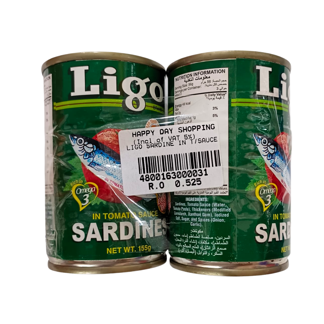PROMO - Ligo Sardines Tomato (2pc)