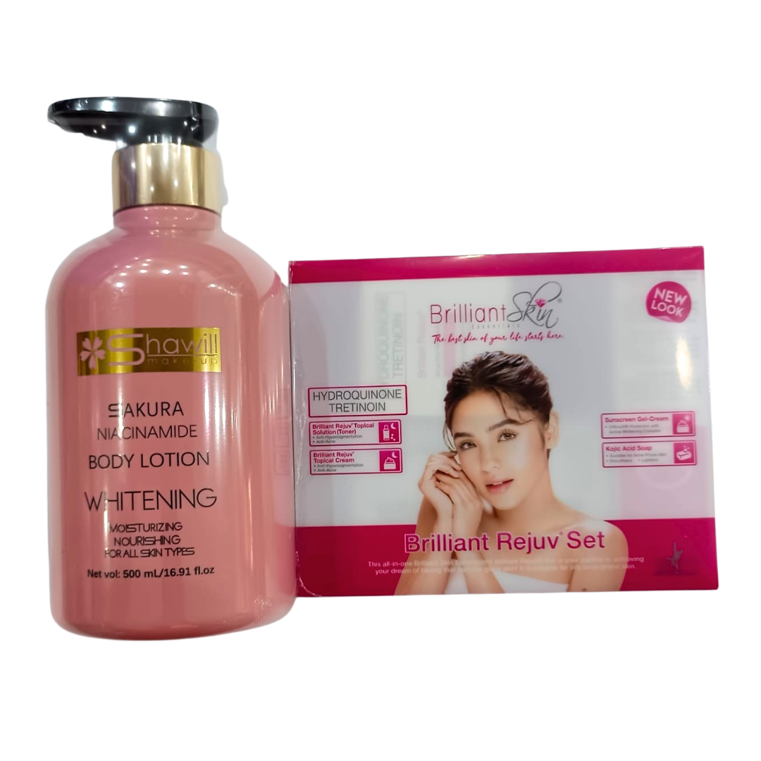 &#39;PROMO - Brilliant Skin Set + Sakura Body Lotion