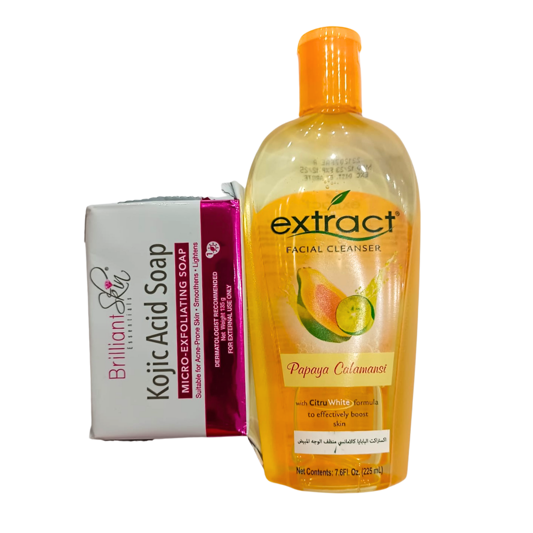 &#39;PROMO - Extract Papaya Calamansi Toner + Brilliant Kojic Soap