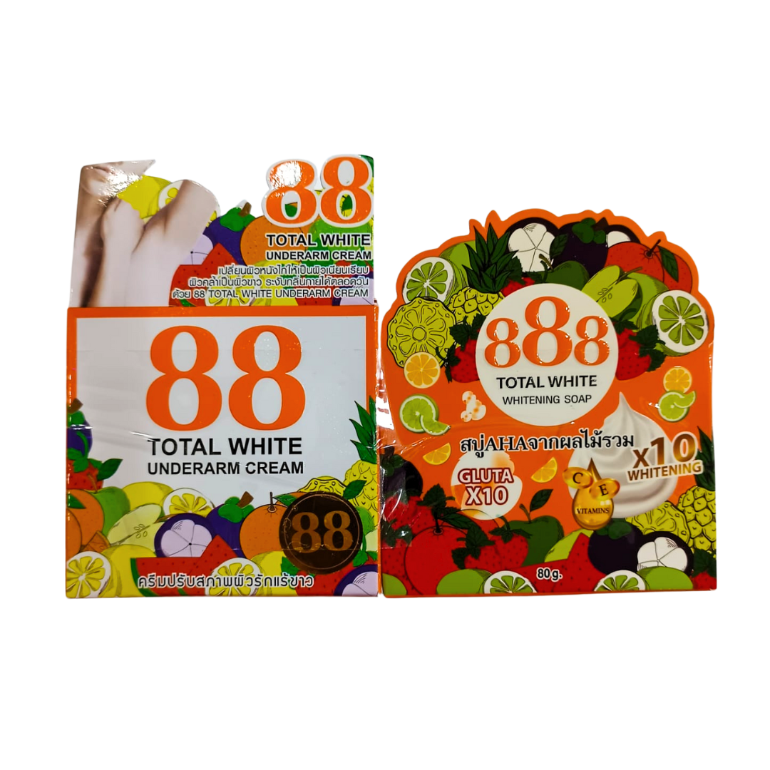 &#39;PROMO - 88 Total White Underarm Cream + 888 Whitening Soap