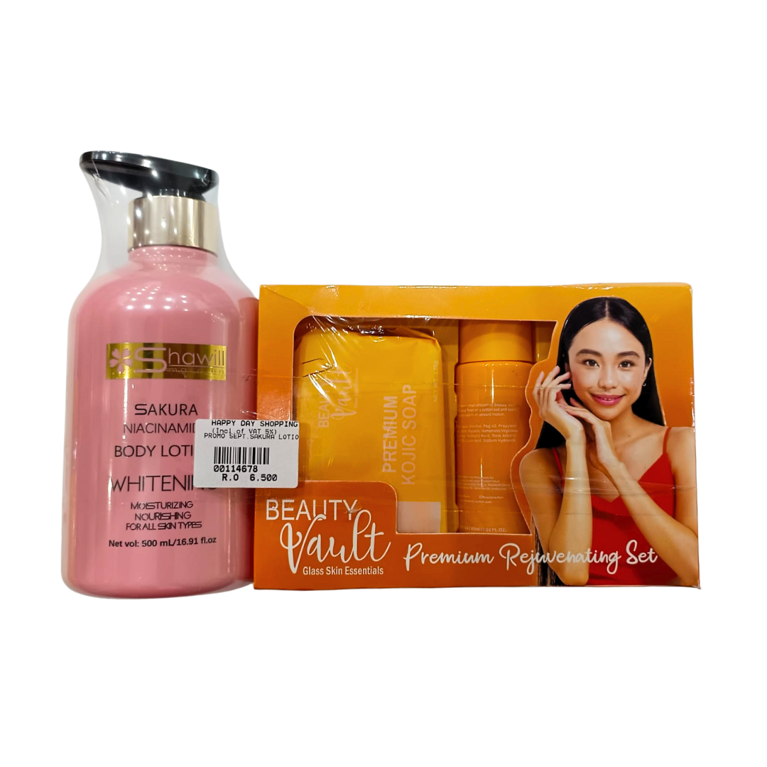 &#39;PROMO - Shawill Sakura Body Lotion + Beauty Vault Rejuv Set