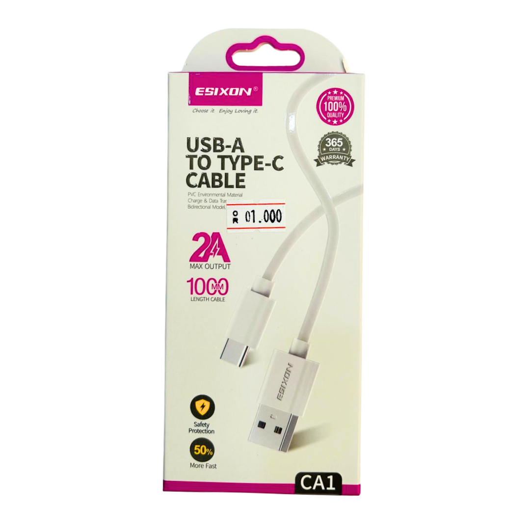 Esixon Charger USB A to Type C