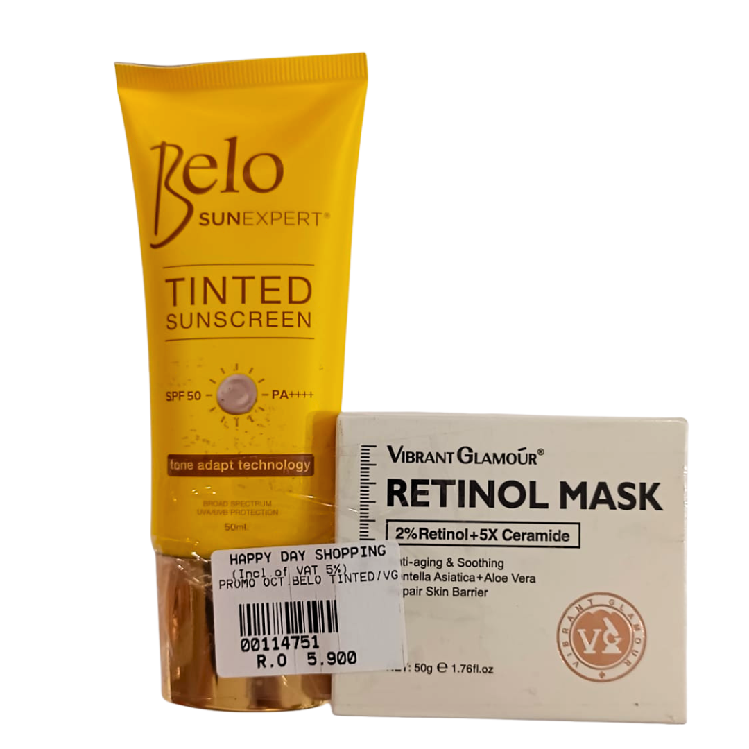 &#39;PROMO -  Belo Tinted Sunscreen + Retinol Mask