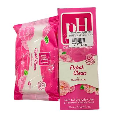 &#39;PROMO - PH Care Floral Feminine Wash + Wipes