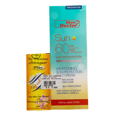 &#39;PROMO - Porcelana Toner + Skin Doctor Sunprotection SPF60