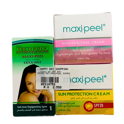 &#39;PROMO - Maxipeel 1 + Cream + Sunblock