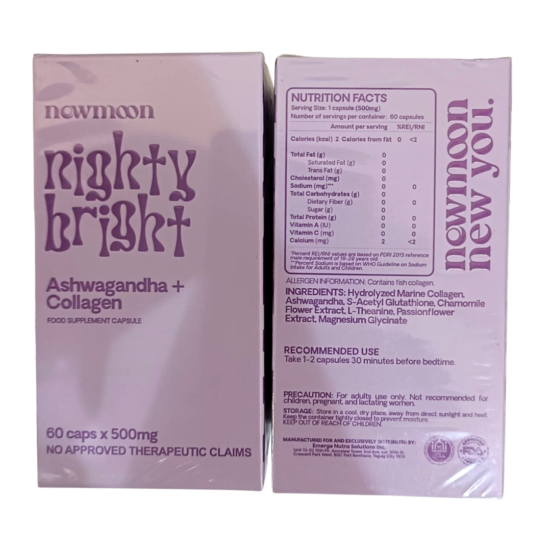 Newmoon Nighty Bright Collagen 60caps