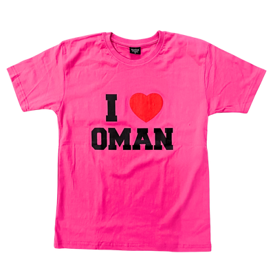 I love Oman Tshirt - Pink