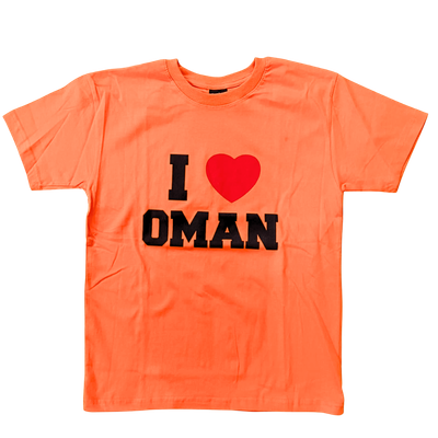 I love Oman Tshirt - Orange