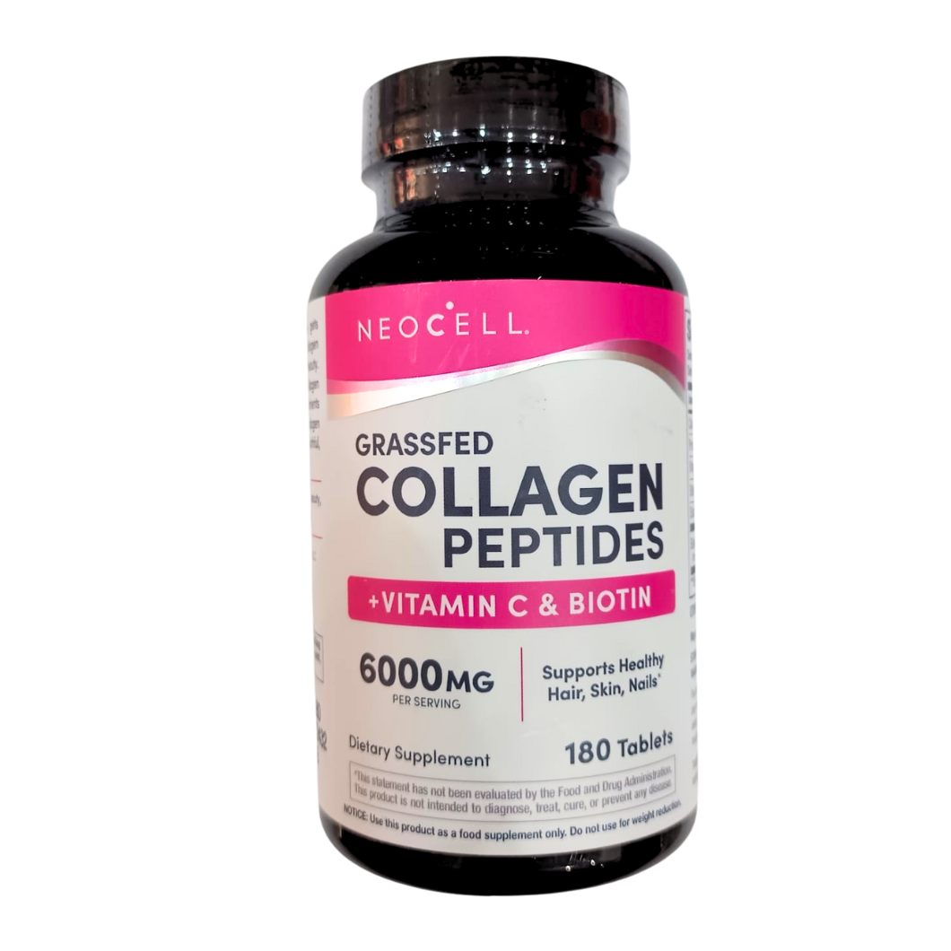 Neocell Grassfed Collagen Peptides Vitamin C &amp; Biotin (180 pc)
