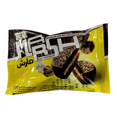 Tete Marsh Chocolate Cake with Marsmallow and Coconut 100g