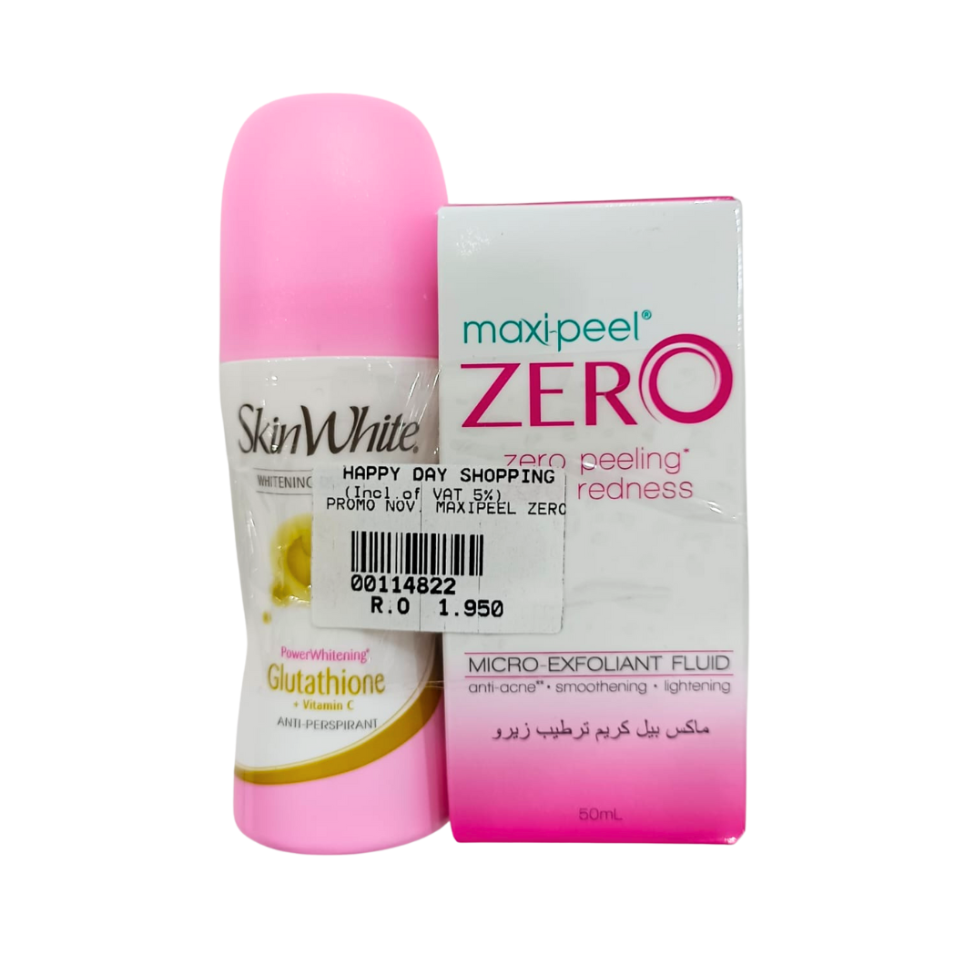 PROMO - Skin White Deodorant + Maxipeel Zero