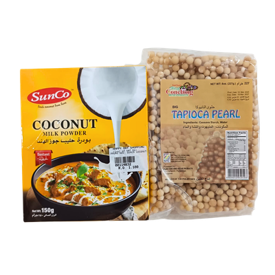 PROMO - Sunco Coconut Milk Powder + Aling Conching Tapioca Pearl