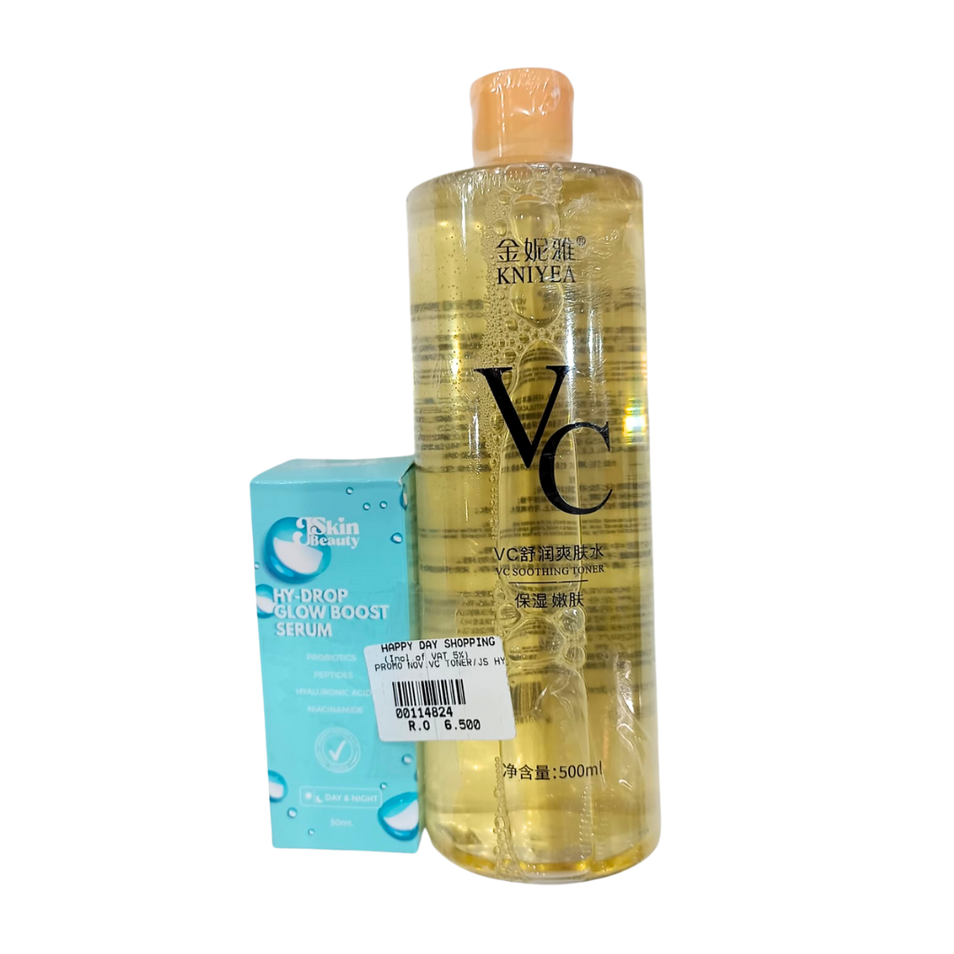PROMO - Kniyea VC Toner + Jskin Glow Boost Serum