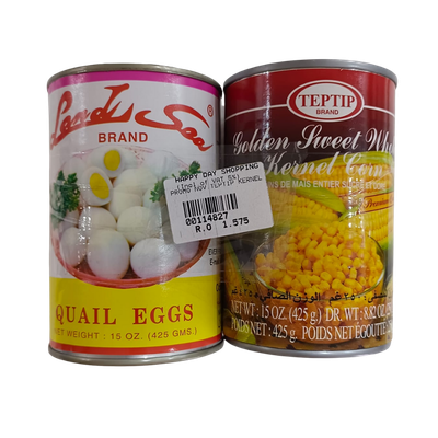 PROMO - Land Sea Quail Eggs + Sweet Whole Kernel Corn