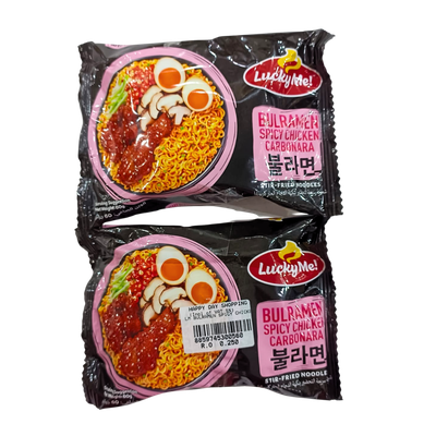 PROMO - Lucky Me Bulramen Spicy Chicken Carbonara (2pcs - PCS)