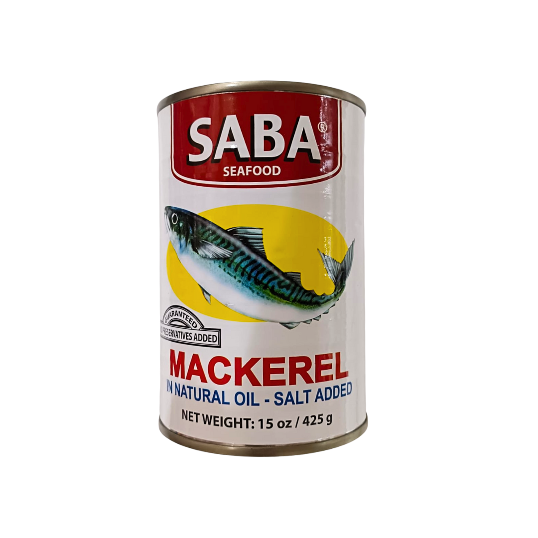 Saba Mackerel Natural Oil (Salt Added) 425g
