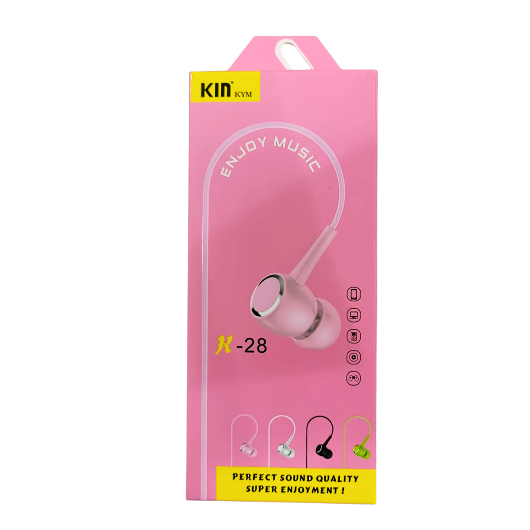 Kin KYM Earphones Pink