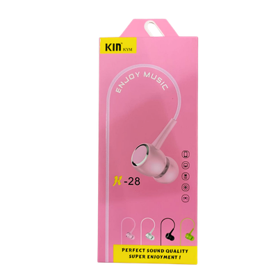 Kin KYM Earphones Pink