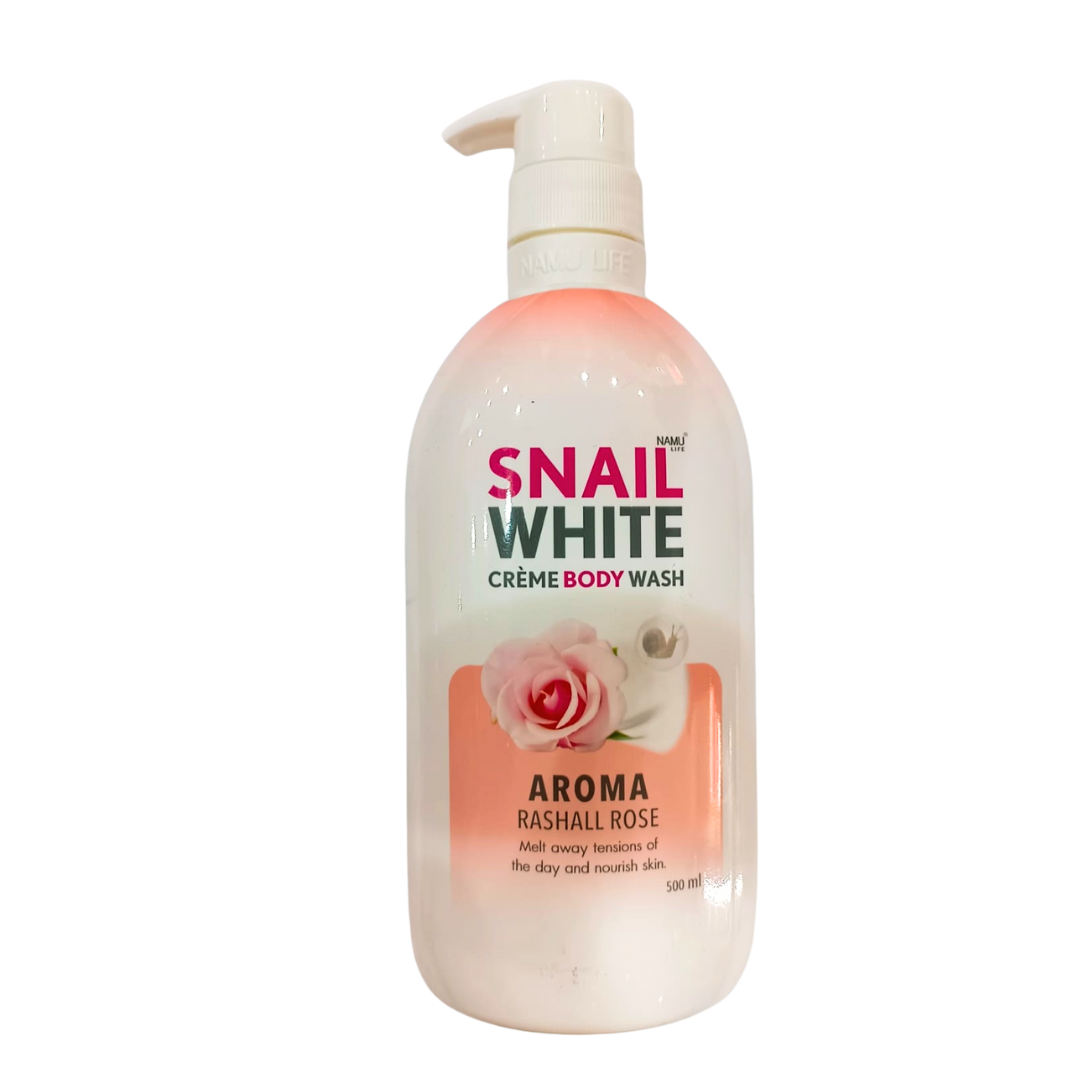 Snail White Creme Body Wash (Aroma Rose) 500ml