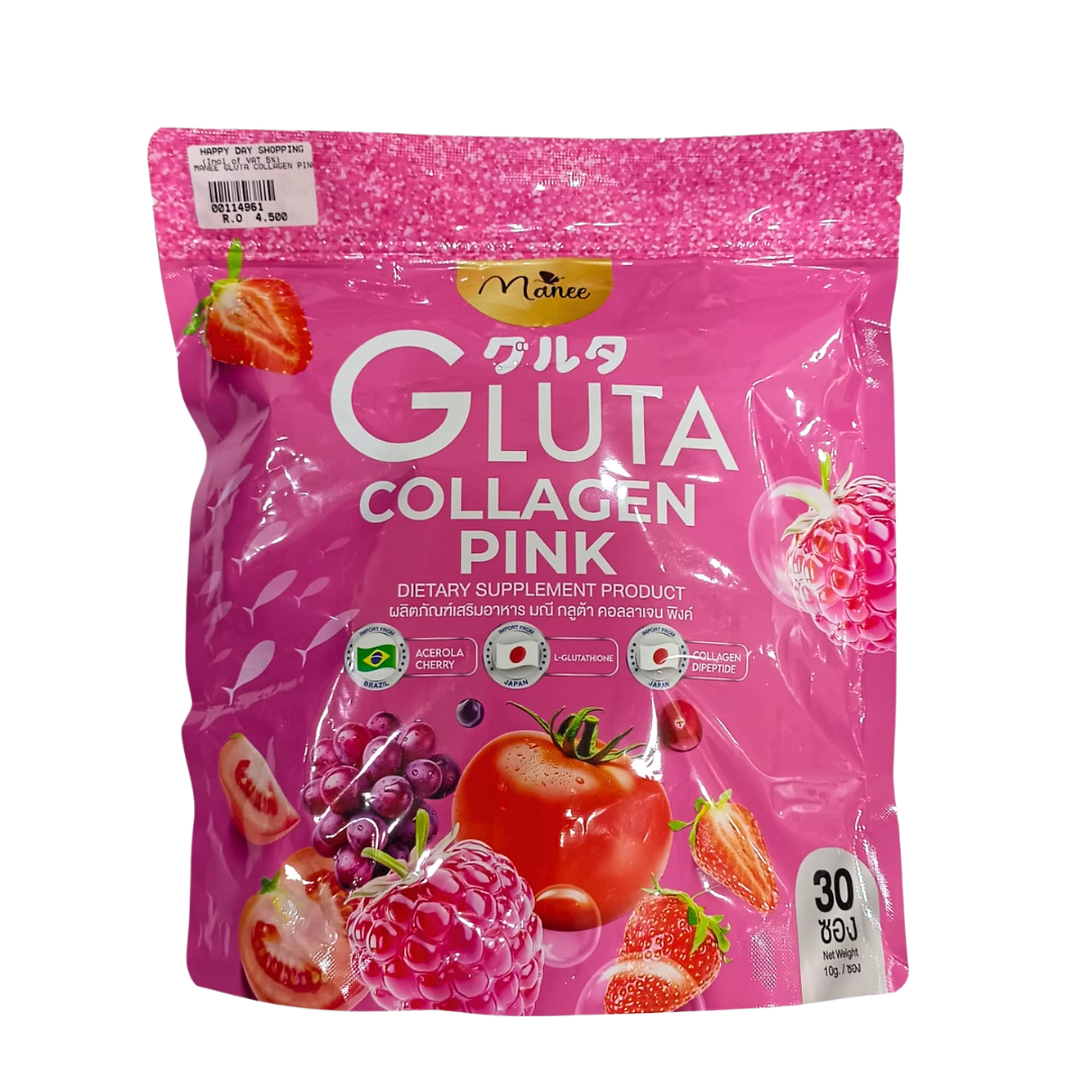 Manee Gluta Collagen Pink 30Bags x 10g(fr Thai)