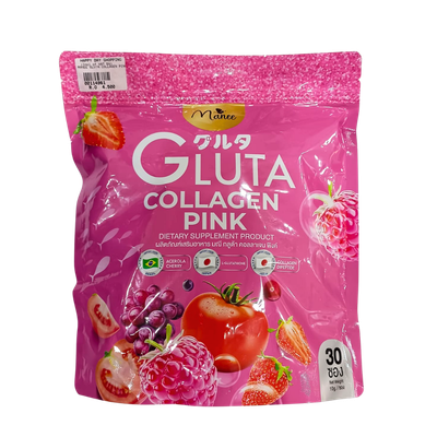 Manee Gluta Collagen Pink 30Bags x 10g(fr Thai)