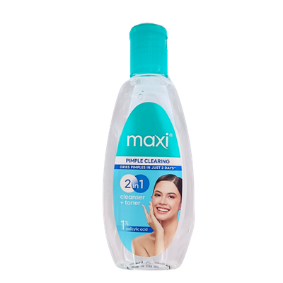 Maxi Pimple Clearing 1% Salicyilic Acid 2in1 Cleanser Toner 135ml