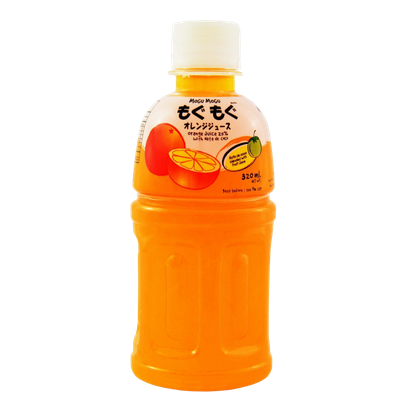 Mogu Mogu Orange Dlavored Drink with Nata De Coco