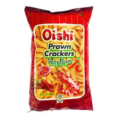 Oishi Prawn Crackers Spicy Flavor 60g
