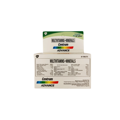 GSK Centrum Advance Multivitamins + Minerals 30 Tablets