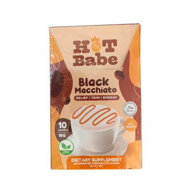 Hot Babe Black Macchiato 10 Sachets 180g