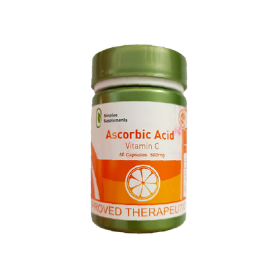 Simplee Supplements Ascorbic Acid Vitamin C 60caps