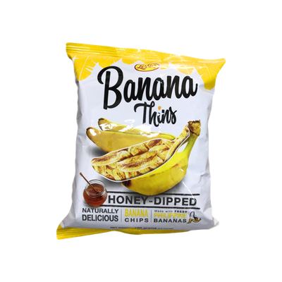 Leslie Banana Thins Honey-Dipped Chips 100g