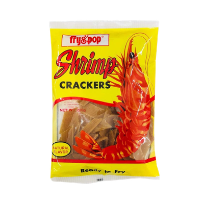 Fry &amp; Pop Shrimp Crackers Natural Flavor 200g