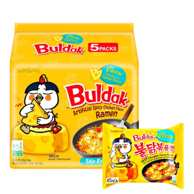 Samyang Buldak Hot Chicken Ramen Cheese (Yellow) 5pack