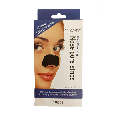 Clamy Nose Pore Strips 10pcs (Charcoal)