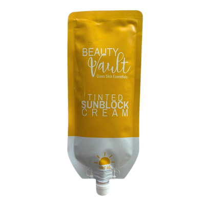 Beauty Vault Tinted Sunblock Cream SPF45 50g