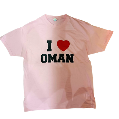 I love Oman Tshirt - Pink