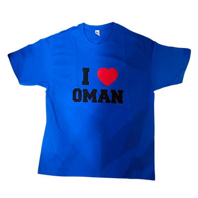 I love Oman Tshirt - Blue